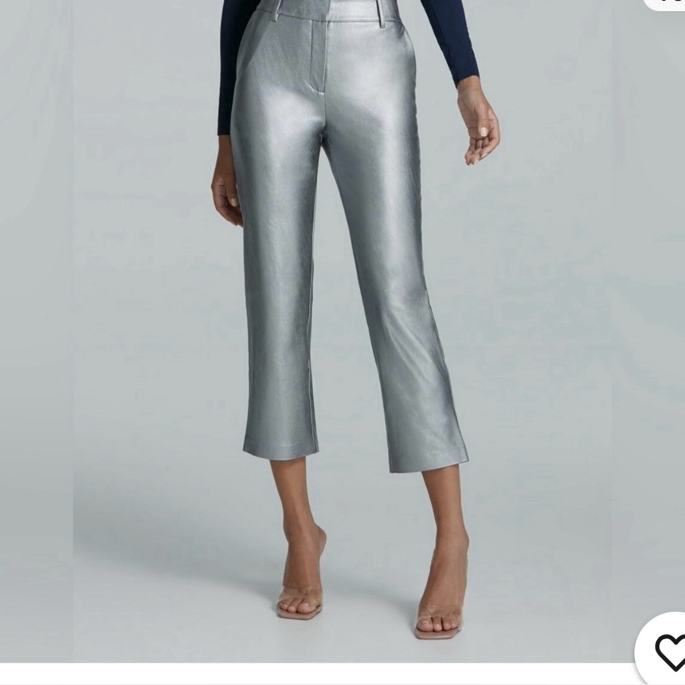 Commando Faux leather silver pants size medium